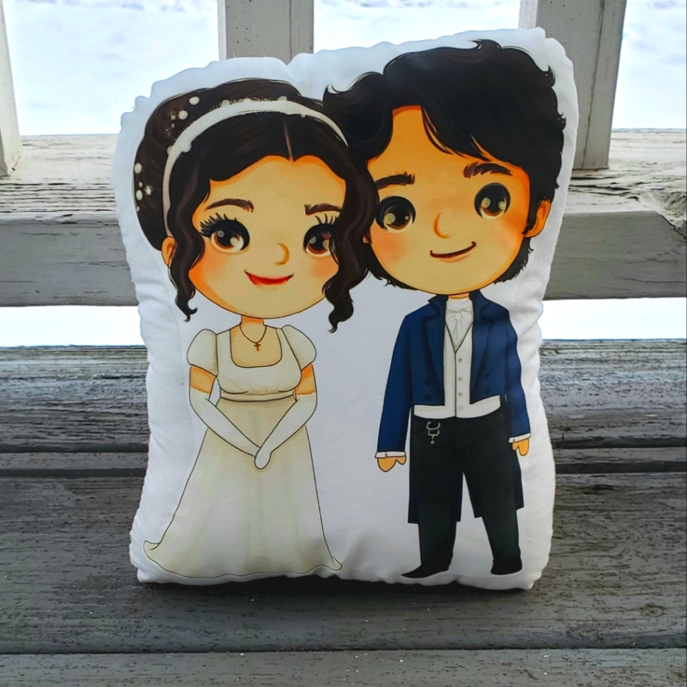 Pride and Prejudice Darcy and Elizabeth Pillow Pal. New.